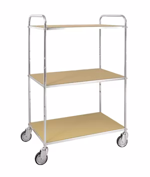 Hyllvagn 3 plan, ESD,  980x585x1445mm, KM4123-ESD