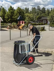 Städvagn elzink,  punkteringsfria hjul, KM145760-EPF