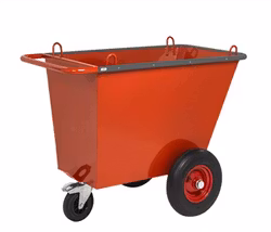 Avfallsvagn 400 Liter,  400 kg, luftgummihjul, KM400LG