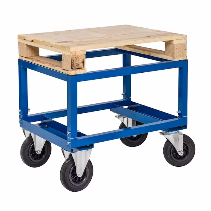 Justerbar halvpallvagn KM222-BH, 800 kg,  broms, KM222-BHB