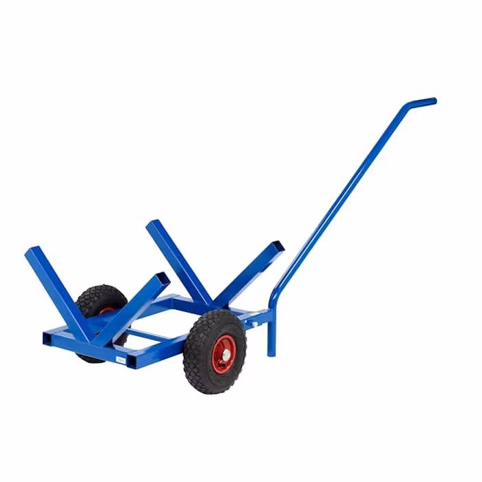 Långgodsvagn 1600x600x750 mm,  200kg, luftgummihjul, KM215