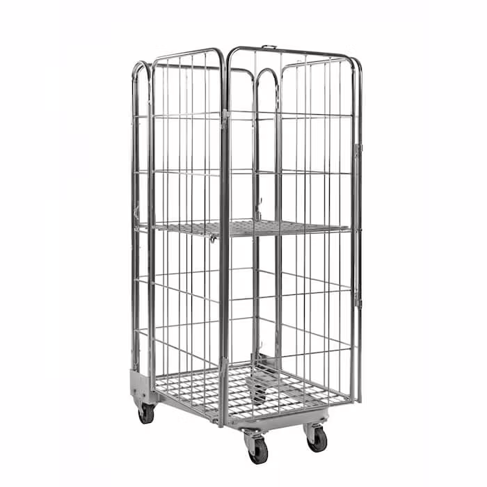 Rullcontainer stackningsbar, 850x720x1740mm, broms,  KM2000-4B