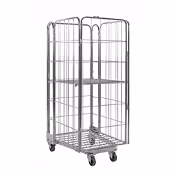 Rullcontainer stackningsbar, 850x720x1740mm, broms,  KM2000-4B