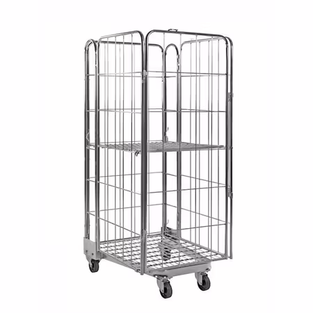 Rullcontainer stackningsbar, 850x720x1740mm, broms,  KM2000-4B