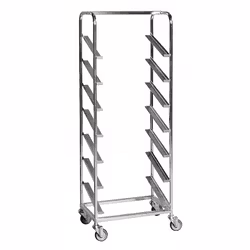 Backvagn för 7st lutande Europabackar 150kg, broms, KM166B