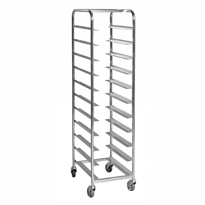 Backvagn för 11 Europabackar med en maxhöjd på 145mm, 150kg, broms, KM162B