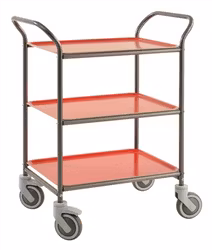 Serveringsvagn 770x495x960mm, 150kg, Antracitröd, KM1620-AR