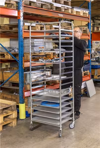 Brickvagn för 18 brickor eller plåtar 540x440mm, 150kg, KM160