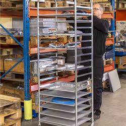 Brickvagn för 18 brickor eller plåtar 540x440mm, 150kg, KM160