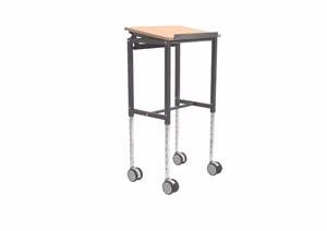 Rullbord 600x400x720mm, 200kg, Bok / Mörkgrå, KM159-S-ERGO