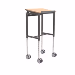 Rullbord 600x400x720mm, 200kg, Bok / Mörkgrå, KM159-S-ERGO