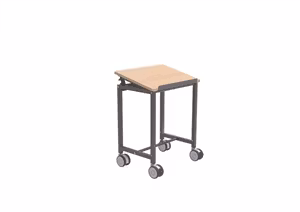 Rullbord 600x400x720mm, 200kg, Bok / Mörkgrå, KM159-S-ERGO