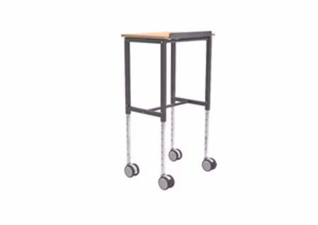 Rullbord 600x400x720mm, 200kg, Bok / Mörkgrå, KM159-S-ERGO