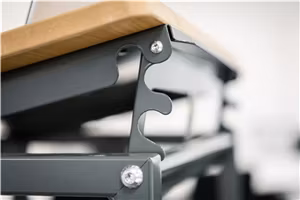 Rullbord 600x400x720mm, 200kg, Bok / Mörkgrå, KM159-S-ERGO