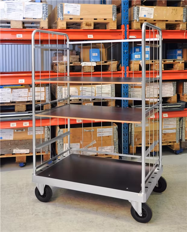 Etagevagn 1200x800x1900 mm, 800kg, KM140-3