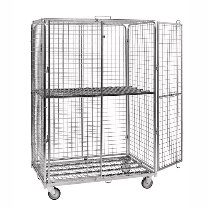 Säkerhetscontainer,  1200x800x1870mm, broms, 600kg, KM120510B