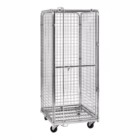 Säkerhetscontainer, 720x830x1840mm, 400kg, broms, KM1200B