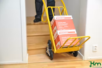 Trappkärra 870x510x1225mm, 200kg, svart, KM107-S