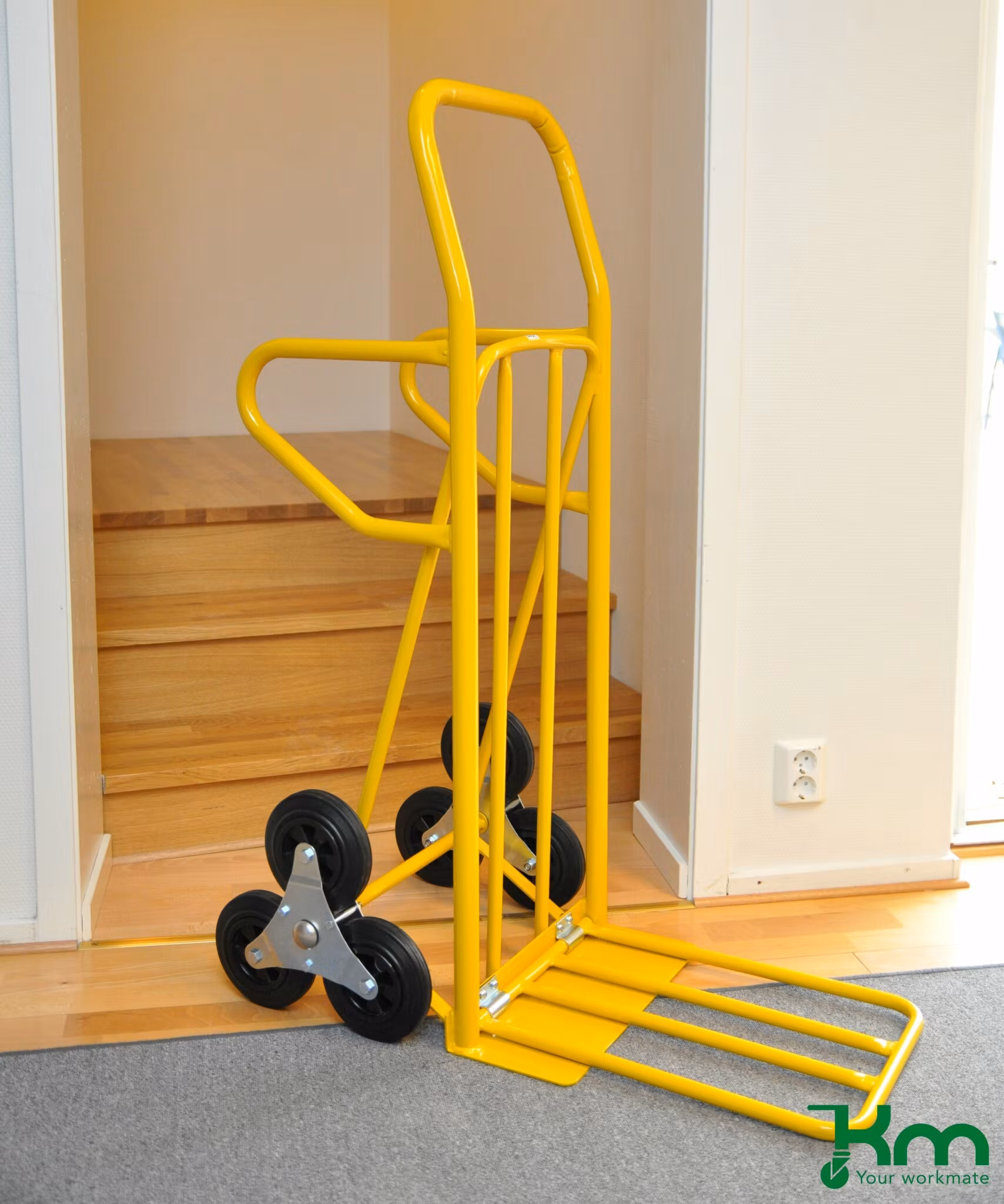 Trappkärra 870x510x1225mm, 200kg, gul, KM107