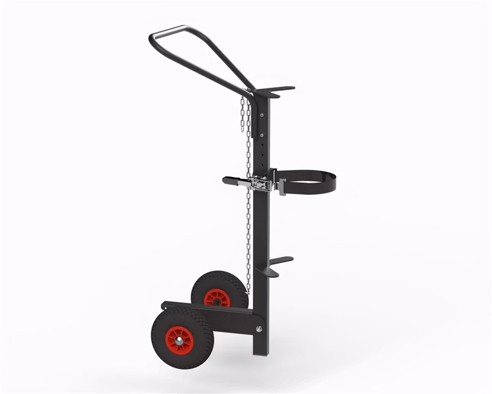 Gastubskärra ergonomisk, Luftgummihjul, KM07200-ERGO