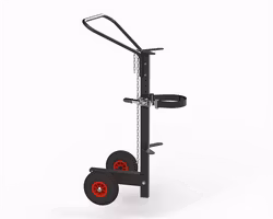 Gastubskärra ergonomisk, Luftgummihjul, KM07200-ERGO