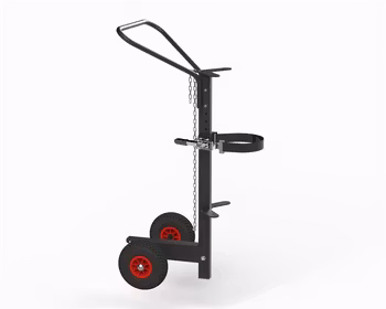 Gastubskärra ergonomisk, punkteringsfria hjul, KM07200-ERGO-PF