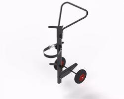 Gastubskärra ergonomisk, Luftgummihjul, KM07200-ERGO