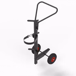 Gastubskärra ergonomisk, Luftgummihjul, KM07200-ERGO