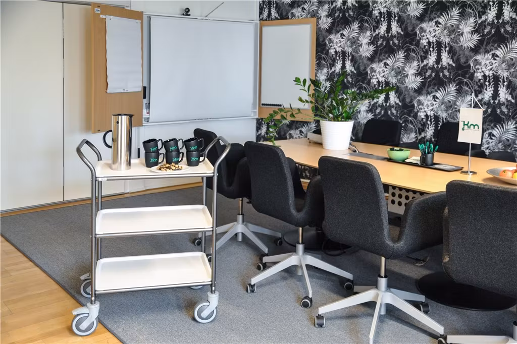 Serveringsvagn  770x495x960mm, 150kg,  vit, KM1620-VV