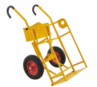 Gastubskärra 2 stora tuber  250kg, punkteringsfria hjul