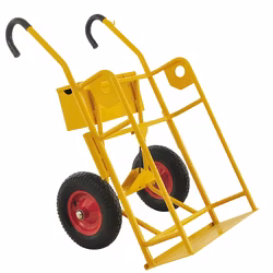 Gastubskärra 2 stora tuber  250kg, punkteringsfria hjul