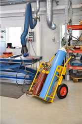 Gastubskärra 2 stora tuber  250kg, punkteringsfria hjul