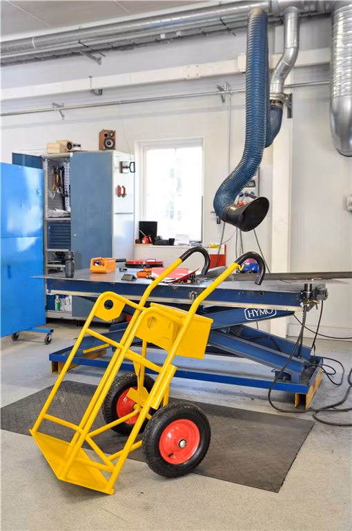 Gastubskärra 2 stora tuber  250kg, punkteringsfria hjul