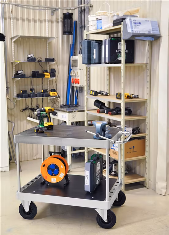 Bordsvagn 1335x800x920mm 800kg, broms, KM137-3B