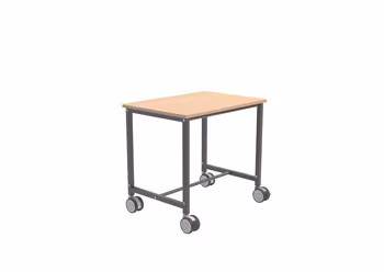 Rullbord 800x570x720mm, Bok / Mörkgrå,  200kg, KM159-M-ERGO