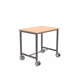 Rullbord 800x570x720mm, Bok / Mörkgrå,  200kg, KM159-M-ERGO