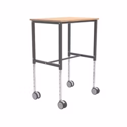 Rullbord 800x570x720mm, Bok / Mörkgrå,  200kg, KM159-M-ERGO