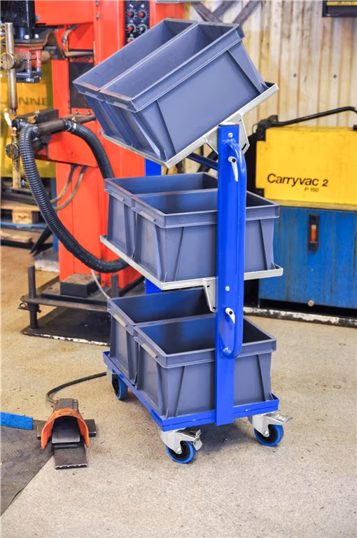 Backvagn 800x415x1100mm, 150kg, Blå, KM167-3E