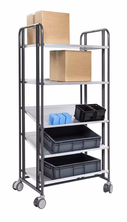 Plockvagn 877x638x1850mm, KM168-5HM-ERGO