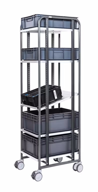 Plockvagn 477x638x1850mm, KM168-5HS-ERGO