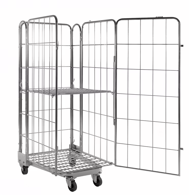 Rullcontainer stackningsbar, 850x720x1740mm, broms,  KM2000-4B