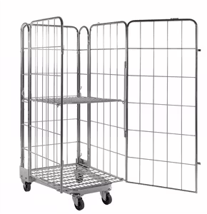 Rullcontainer stackningsbar, 850x720x1740mm, broms,  KM2000-4B