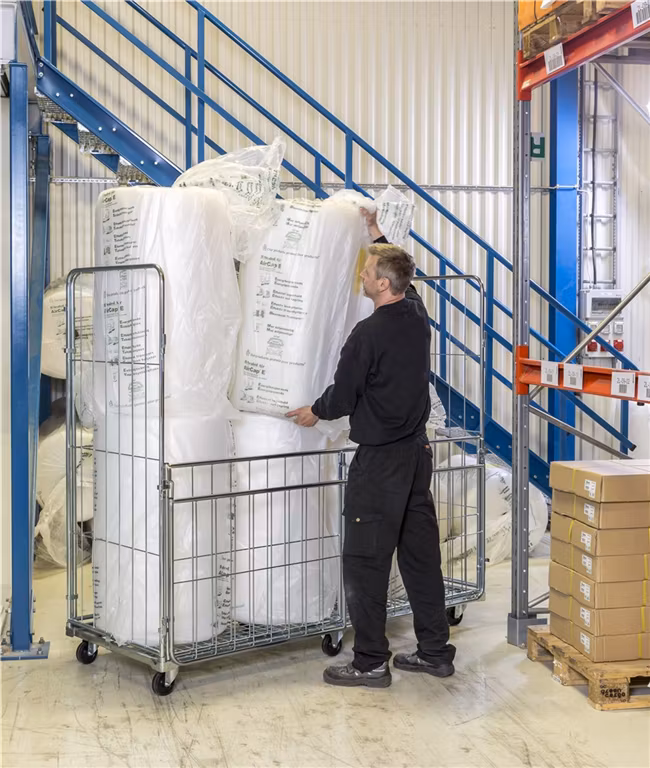 Rullcontainer 4 sidor, 2000x800x1800mm, broms, KM200801804B