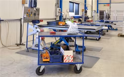 Bordsvagn 1100x700x890mm, 500kg, broms, KM337-2B