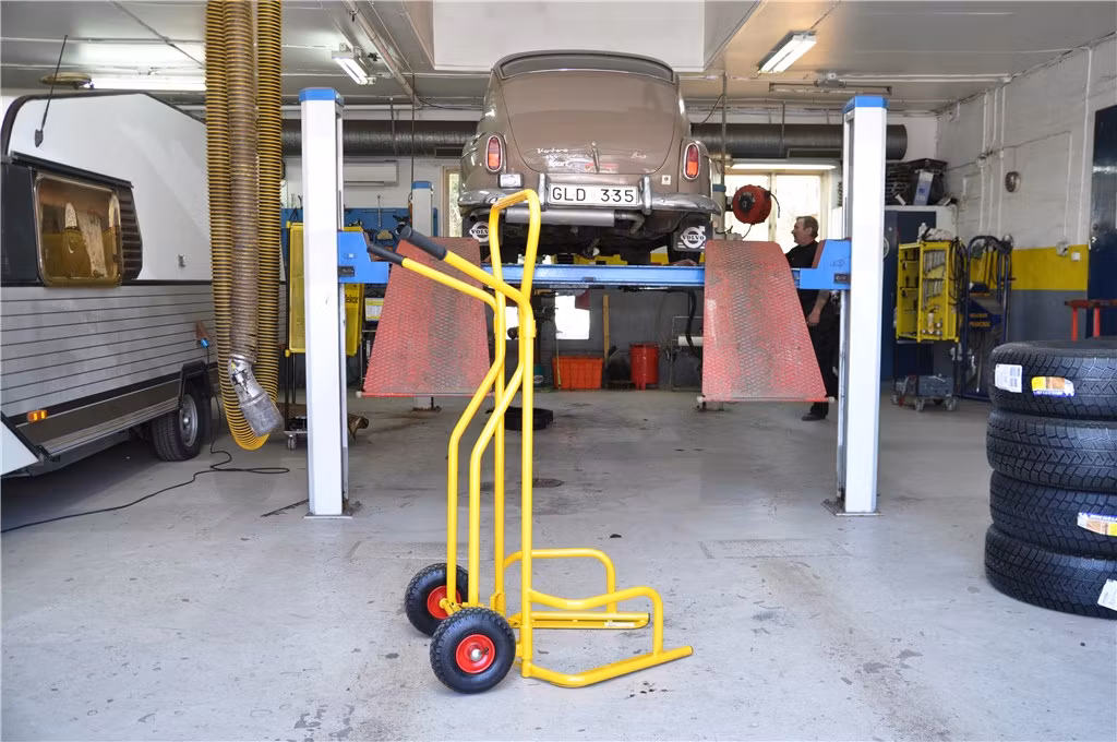 Däckkärra, 1300x840x1490mm, 200kg, Gul, KMD1