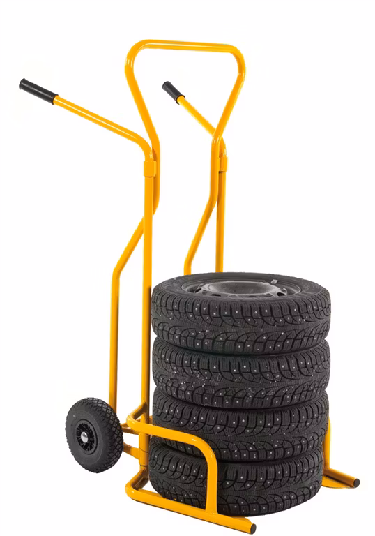 Däckkärra, 1300x840x1490mm, 200kg, Gul, KMD1