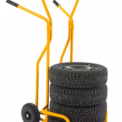 Däckkärra, 1300x840x1490mm, 200kg, Gul, KMD1