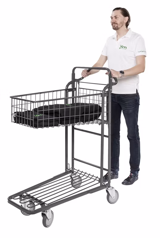 Butiksvagn 980x530x1210mm, 300kg, KM4202-KD-ERGO