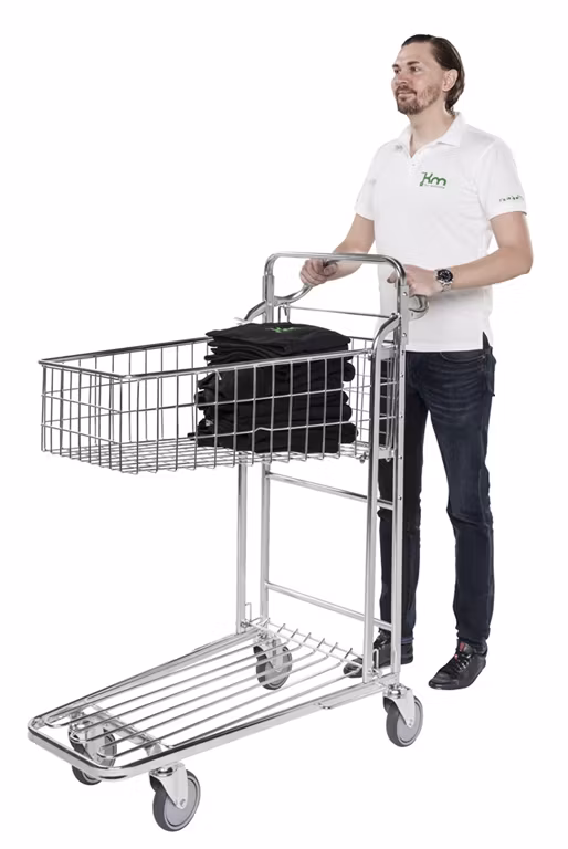 Butiksvagn 980x530x1210mm, 300kg, KM4202-KD-ERGO