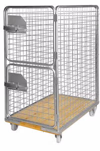 Rullcontainer träbotten, 1200x750x1700mm, 800kg, KM80